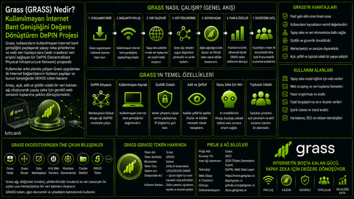 Grass (GRASS) Nedir? Kullanılmayan İnternet Bant Genişliğini Değere Dönüştüren DePIN Projesi